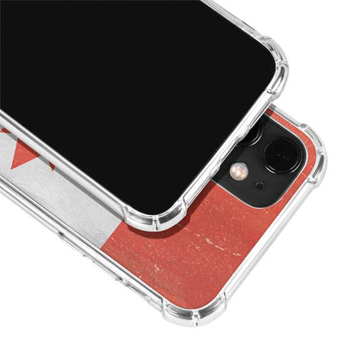 Canada Flag Distressed iPhone 12 Mini Clear Case