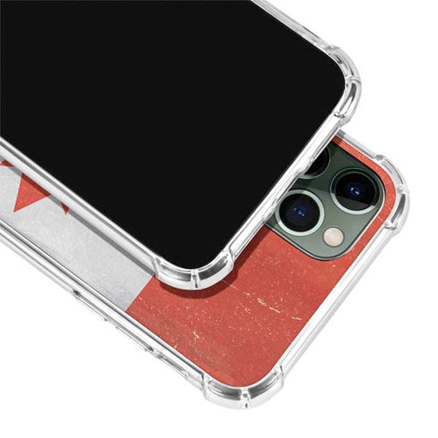 Canada Flag Distressed iPhone 12 Pro Max Clear Case