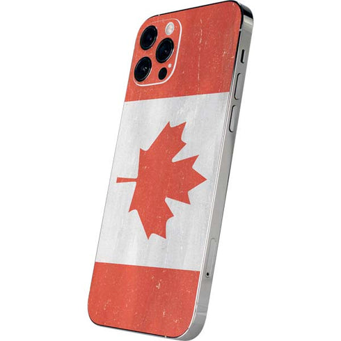 Canada Flag Distressed iPhone 12 Pro Max Skin