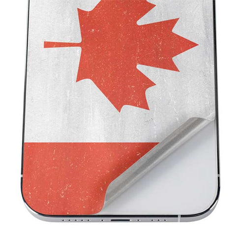 Canada Flag Distressed iPhone 12 Pro Max Skin