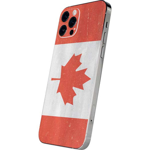 Canada Flag Distressed iPhone 12 Pro Skin