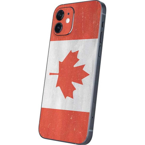 Canada Flag Distressed iPhone 12 Skin