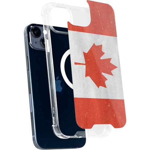Canada Flag Distressed iPhone 13 MagSafe Case