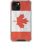 Canada Flag Distressed iPhone 15 Plus Clear Case