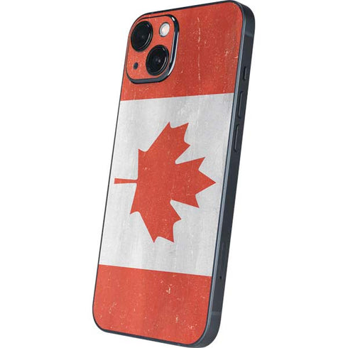 Canada Flag Distressed iPhone 14 Skin