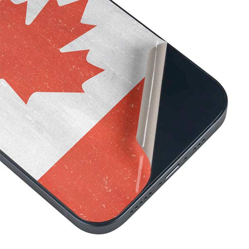 Canada Flag Distressed iPhone 14 Skin