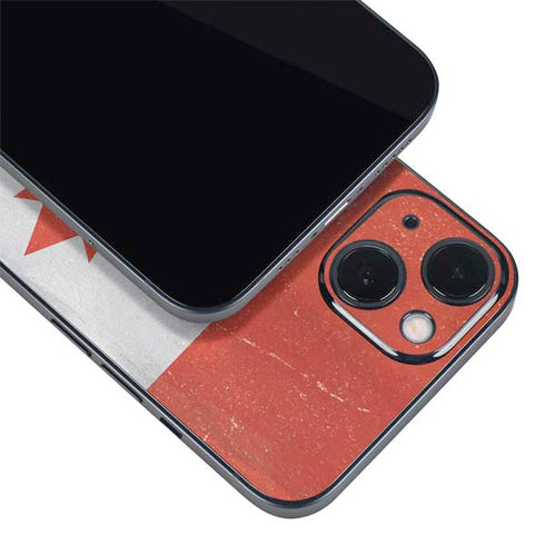 Canada Flag Distressed iPhone 15 Skin