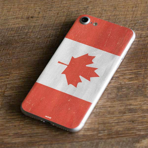 Canada Flag Distressed iPhone 7 Skin