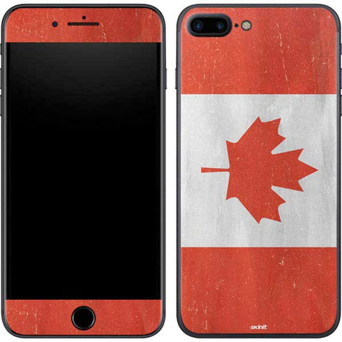 Canada Flag Distressed iPhone 8 Plus Skin
