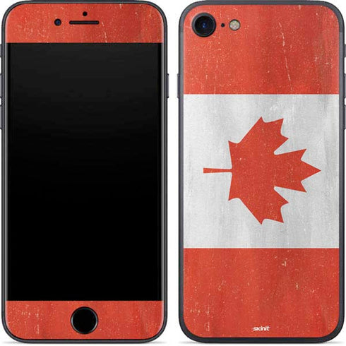 Canada Flag Distressed iPhone 8 Skin