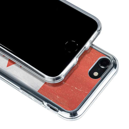 Canada Flag Distressed iPhone SE (2nd & 3rd Gen) Clear Case