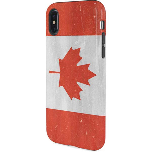 Canada Flag Distressed iPhone X Pro Case