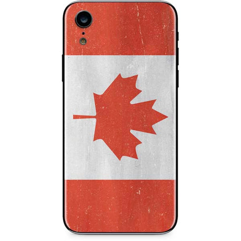 Canada Flag Distressed iPhone XR Skin
