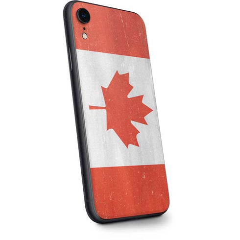 Canada Flag Distressed iPhone XR Skin