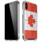 Canada Flag Distressed iPhone XS Max Clear Case