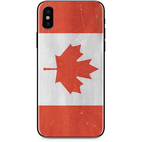 Canada Flag Distressed iPhone XS Skin