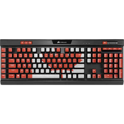 Canada Flag Distressed K95 RGB PLATINUM Mechanical Gaming Keyboard Skin