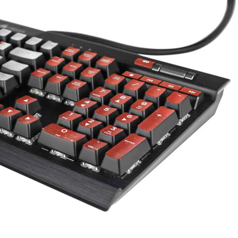 Canada Flag Distressed K95 RGB PLATINUM Mechanical Gaming Keyboard Skin