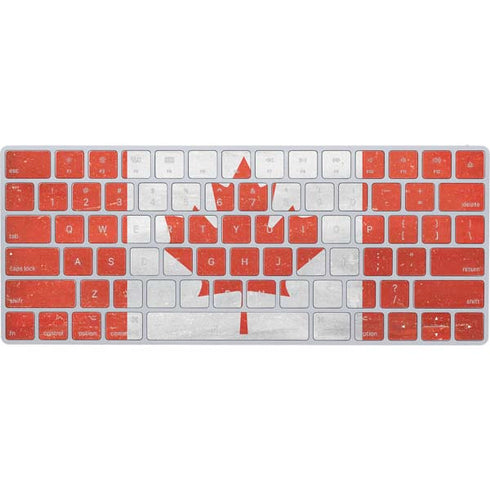Canada Flag Distressed Magic Keyboard Skin