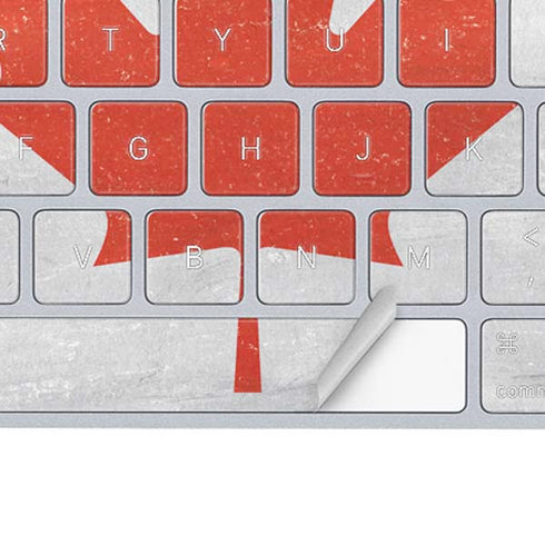 Canada Flag Distressed Magic Keyboard Skin