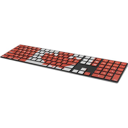 Canada Flag Distressed Magic Keyboard with Numeric Keypad Skin