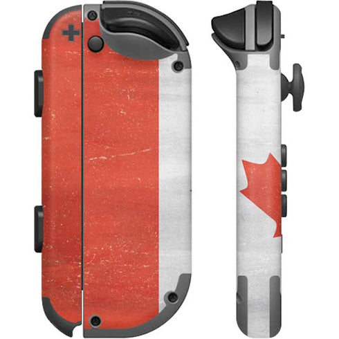 Canada Flag Distressed Nintendo Joy-Con (L/R) Controller Skin