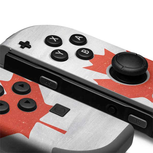Canada Flag Distressed Nintendo Joy-Con (L/R) Controller Skin