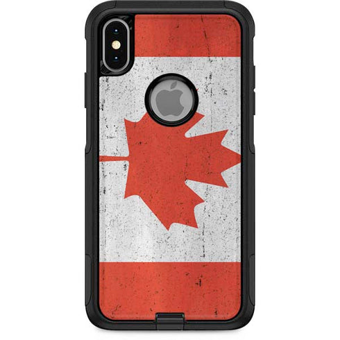 Canada Flag Distressed Otterbox Commuter iPhone Skin