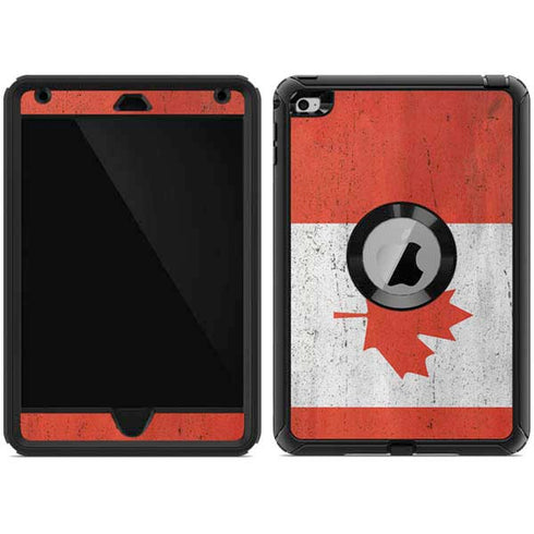Canada Flag Distressed Otterbox Defender iPad Skin