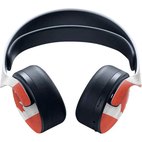 Canada Flag Distressed PULSE 3D Wireless Headset for PS5 Skin