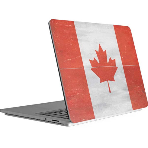 Canada Flag Distressed Surface Laptop Studio Skin