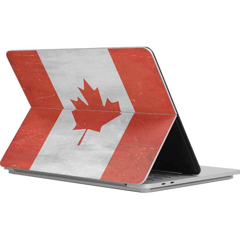 Canada Flag Distressed Surface Laptop Studio Skin