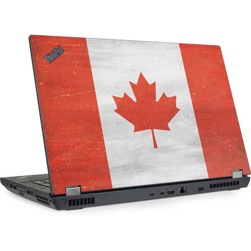 Canada Flag Distressed Lenovo ThinkPad Skin