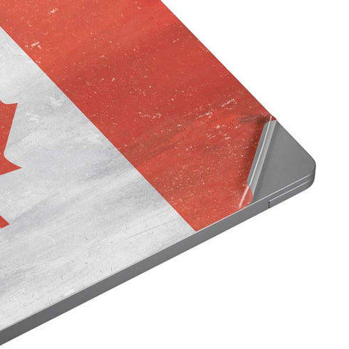Canada Flag Distressed Universal Laptop 16in (13 x 9.4in) Skin