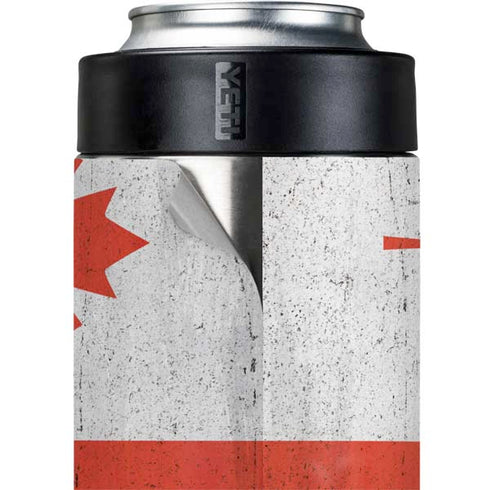 Canada Flag Distressed Yeti Colster Can Insulator Skin