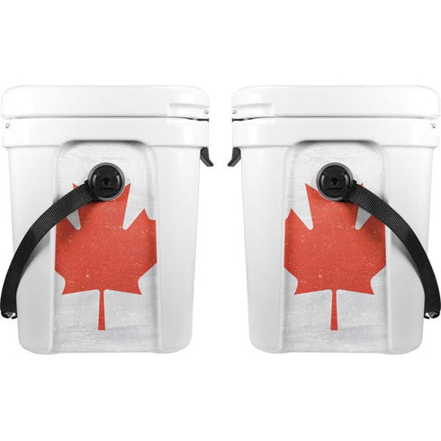 Canada Flag Distressed YETI Roadie 24 Hard Cooler Skin