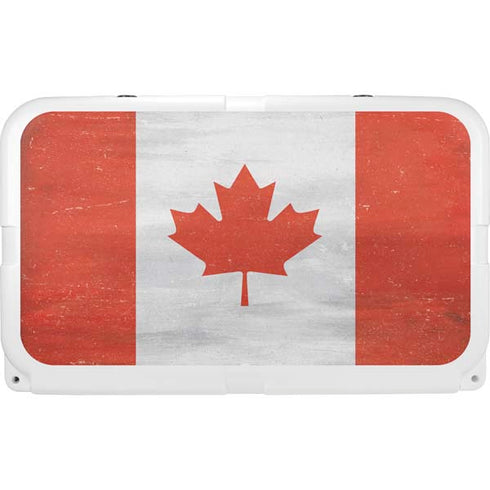 Canada Flag Distressed YETI Tundra 45 Hard Cooler Skin