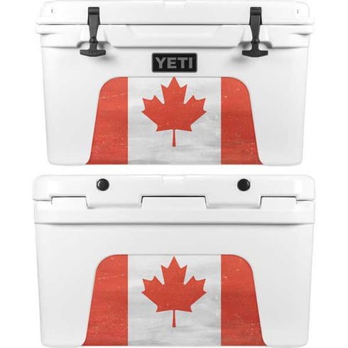 Canada Flag Distressed YETI Tundra 45 Hard Cooler Skin