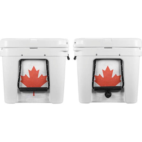Canada Flag Distressed YETI Tundra 75 Hard Cooler Skin