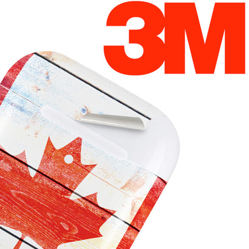 Canada Flag Light Wood Apple AirPods 2 Skin
