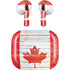 Canada Flag Light Wood Apple AirPods (3rd Gen 2021) Skin