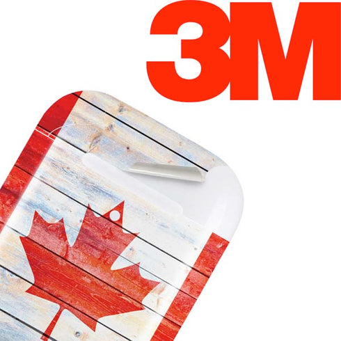 Canada Flag Light Wood Apple AirPods Skin
