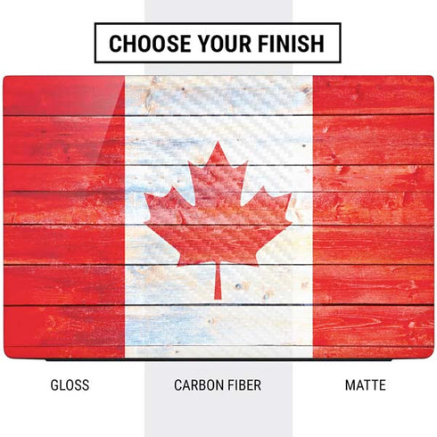 Canada Flag Light Wood Dell Vostro Skin