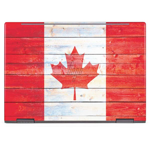 Canada Flag Light Wood HP Envy Skin