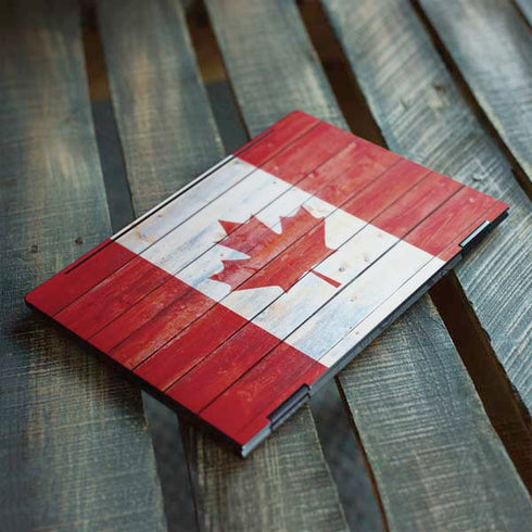 Canada Flag Light Wood HP Envy Skin