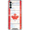 Canada Flag Light Wood Galaxy A13 5G Clear Case