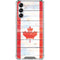 Canada Flag Light Wood Galaxy A14 5G Clear Case