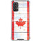 Canada Flag Light Wood Galaxy A32 5G Clear Case