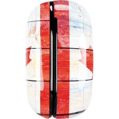 Canada Flag Light Wood Galaxy Buds Live Skin