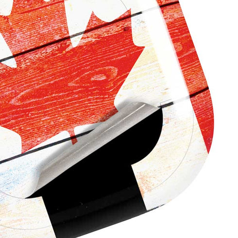 Canada Flag Light Wood Galaxy Buds Pro Skin